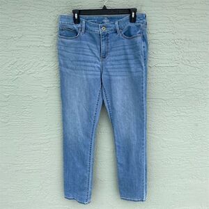 St. John's Bay Women's Straight Leg Jeans Size 10 Blue Mid-Rise 5-Pocket